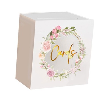 Акриловая коробочка для свадебных открыток с местом для открыток.