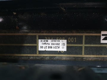 VÍKO KUFRU KUFRU MERCEDES SL W231 R231 ZADNÍ