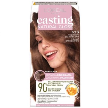 LOreal Paris Casting Natural Gloss farba do włosów 623 Nugatowy