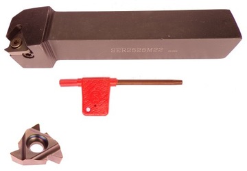 ТОКАРНЫЙ НОЖ ДЛЯ НАРУЖНОЙ РЕЗЬБЫ SER 2525 M22 + ПЛАСТИНА 22ER