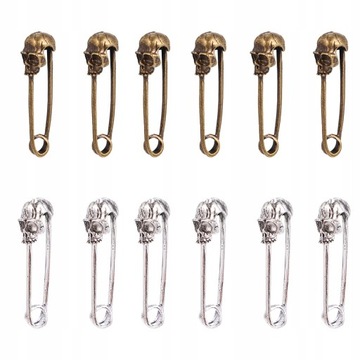 20 sztuk Czaszki głowy Charms Halloween Breastpin