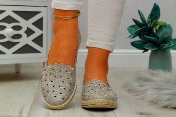 ESPADRYLE BUTY ELEGANCKIE DAMSKIE TENISÓWKI