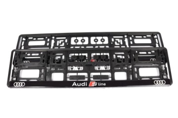 РАМКИ НОМЕРНОГО ЗНАКА AUDI SLINE 2 шт.