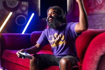 Игровые наушники Logitech Astro A50 USB 2,4 ГГц, ЧЕРНЫЕ И ЗОЛОТЫЕ ДЛЯ ГЕЙМЕРОВ