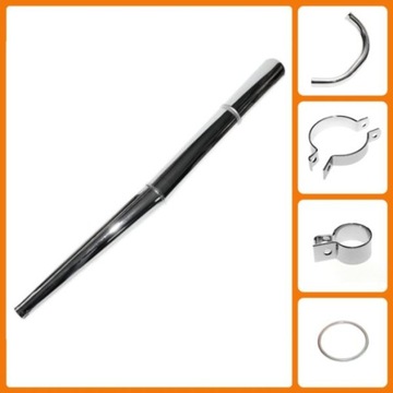 Глушитель, колено, хомуты, гайка, MZ ETZ 150, выхлоп комплектный