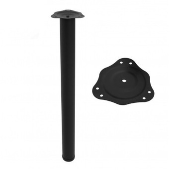 NOGI DO STOŁU NOGA 710MM CZARNA MOCNE MOCOWANIE!