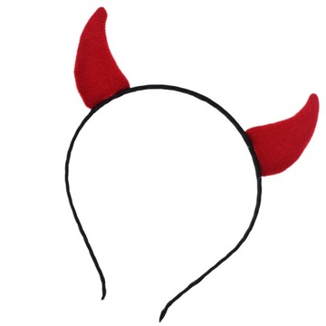 OPASKA NA GŁOWĘ STROJE HALLOWEENOWE ROGI DIABŁA 6 SZT