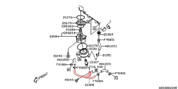 SUBARU LEGACY OUTBACK PŘÍVOD CHLADIČŮ OLEJ GT XT