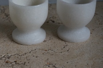 MARMUROWE KIELISZKI do JAJEK MARMUR DENMARK 3szt. danish design