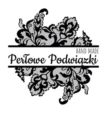 Podwiązka ślub haft biały i ecru różne dodatki