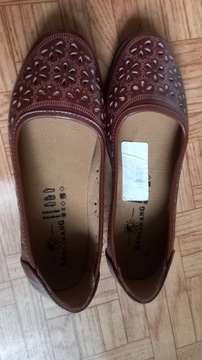 Brązowe buty że skóry Eco roz 37 nowe