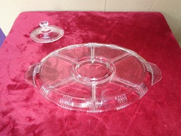 Patera kabaret półmisek szklany