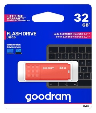 GOODRAM Pendrive UME3 32 ГБ USB 3.0 Оранжевый