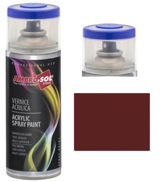 SPRAY BRĄZOWY LAKIER AKRYLOWY BRĄZOWY CZERWONY RAL8012