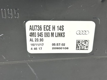 AUDI Q7 SQ7 4M0 MATRIX SVĚTLO LEVÝ ZADNÍ 15-19 LED EU - SUPER