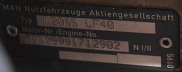 Двигатель в сборе MAN D2066 LF40 TGX TGA TGS EURO 5