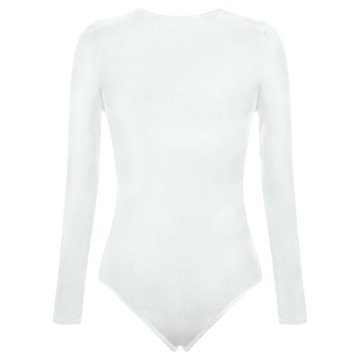 Damskie body Shapewear z dekoltem w kształcie litery V, koronkowe, prążkowane spodnie na co dzień, seksowne, solidne