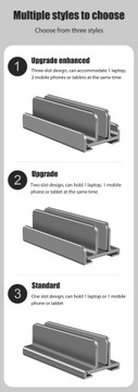 Вертикальная подставка-держатель для ноутбука и планшета