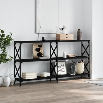 Консоль vidaXL Черный 200x28x80,5 см