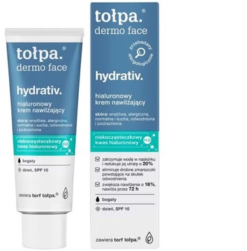 Tołpa hydrativ krem nawilżający hialuronowy dermo face Spf10