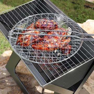 ACTIVA OPIEKACZ OBROTOWY DO GRILLA KRATKA RUSZT