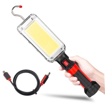 USB СВЕТОДИОДНАЯ ЛАМПА АККУМУЛЯТОРНАЯ ЛАМПА ДЛЯ МАСТЕРСКОЙ МАГНИТ + КРЮК