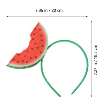 Головной убор для взрослых с повязкой в ​​форме арбуза.