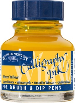 TUSZ DO KALIGRAFII 30ML WINSOR YELLOW W&N
