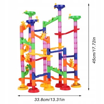 Kreatywny DIY Marble Race Run Maze Balls Track