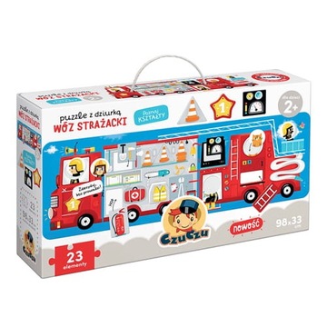 Czuczu Puzzle z dziurką Wóz strażacki