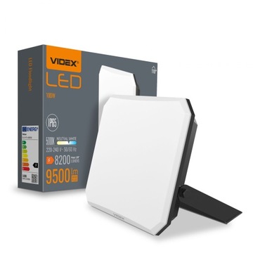 LAMPA NAŚWIETLACZ HALOGEN reflektor LED zewnętrzny Videx biały 9500lm 100W