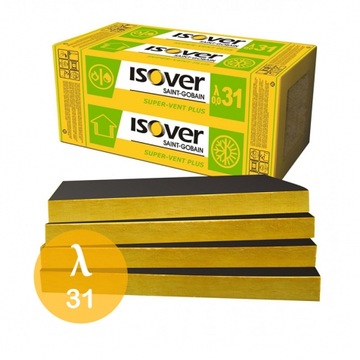 Wełna szklana Isover Super-Vent Ultra 8cm 80mm