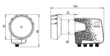 КОНВЕРТЕР QUATRO INVERTO PREMIUM MULTISWITCH 4K