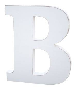 LITERY LITERA DREWNIANA B 18CM