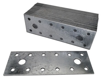 Łącznik płaski płytka perforowana 120x40 25szt