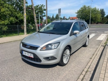 Ford Focus II Kombi 1.6 Duratec 100KM 2006 Ford Focus Klimatyzacja Skory Parktronic El.Szyby Grzana Szyba Alufelgi Se