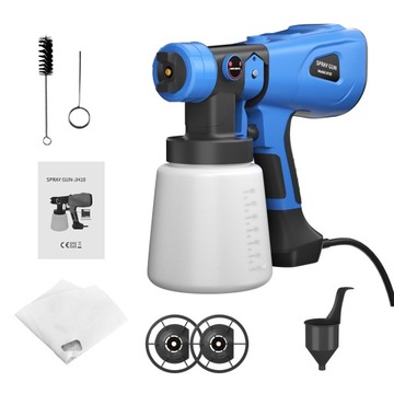 ЭЛЕКТРИЧЕСКИЙ НАСТЕННЫЙ ПИСТОЛЕТ ДЛЯ ПОКРАСКИ ГЕНЕРАТОР 600ВТ 1000МЛ