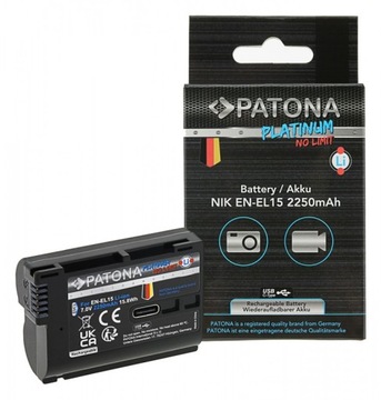 Akumulator PATONA Platinum Nikon EN-EL15 z USB-C