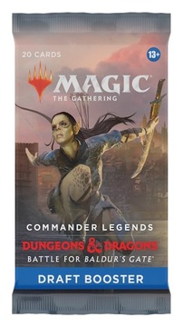 Booster DRAFT MtG Commander Legends Baldurs Gate 20 kart paczka kart Magic