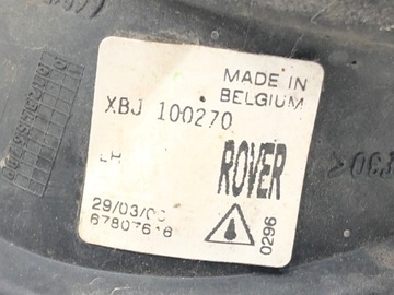 HALOGEN LEVÝ PŘEDNÍ LAND ROVER FREELANDER I XBJ100270 TERÉNNÍ 98-06