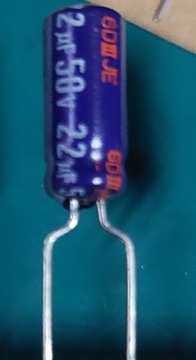 Kondensator elektrolityczny 22 uF 50v 100szt