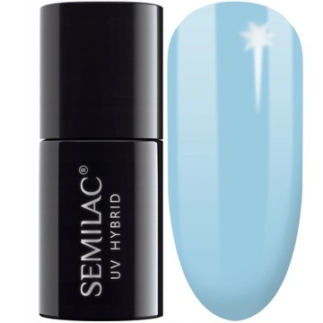 SEMILAC 807 EXTEND 5W1 PASTEL BLUE LAKIER HYBRYDOW