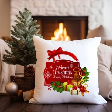 ДЕКОРАТИВНАЯ НАВУШКА 40х40 РОЖДЕСТВЕНСКАЯ С ПРИНТОМ