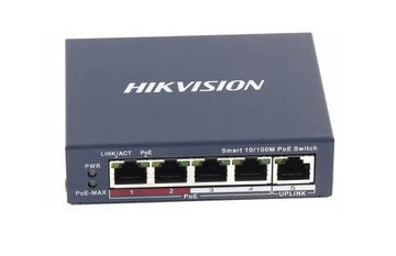 Switch PoE Hikvision DS-3E1105P-EI 5-portów