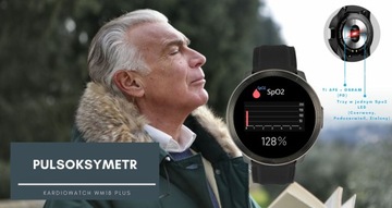 Умные часы WM18 черные кожаные Watchmark