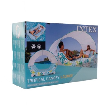 INDEX INDUSTRY INDUSTRY МАТРАС С НАВЕСОМ НАД ВОДОЙ ДЛЯ БАССЕЙНА НА ДВУХ ЧЕЛОВЕК 224 см