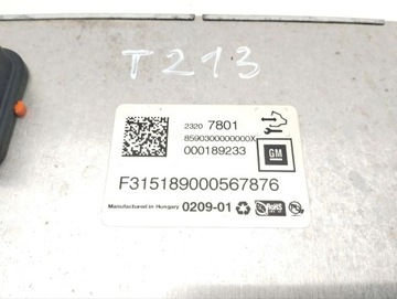 CHEVROLET CORVETTE C7 2016 JINÉ JEDNOTKA / MODUL ŘÍZENÍ 23207801