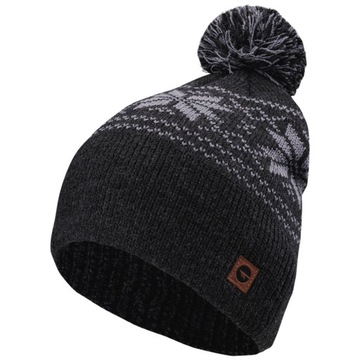 CZAPKA ZIMOWA MĘSKA DAMSKA BEANIE Z POMPONEM OCIEPLANA HI-TEC PASCAL