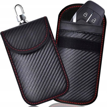 2 szt. etui z kluczem anty-rfid zestaw 2 szt