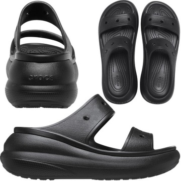 klapki damskie na platformie crocs chodaki lekkie wysokie 39,5 M7/W8